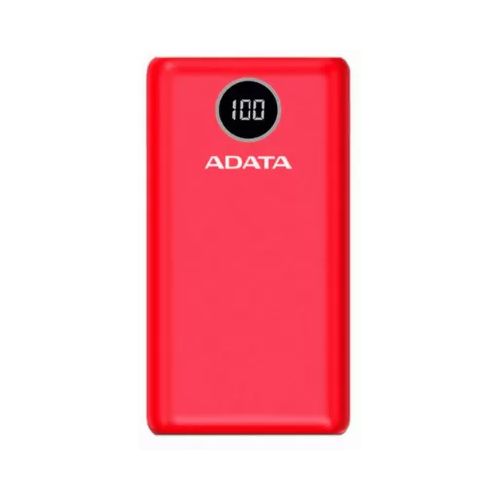 reguladores, nobreaks y energia Power Bank / Baterias Portatiles Adata Ap20000qcd-dgt-crd Power Bank Adata P20000qcd, 20,000 Mah, 1xusb-c, 2xusb 2.0, 3 Puertos, Color Rojo