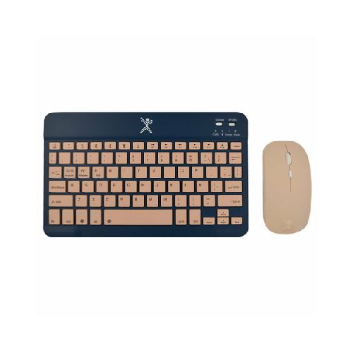 TECLADOS TECLADO+RATON INALAMBRICO PERFECT CHOICE PC-201274 Kit Teclado Y Mouse Perfect Choice Genova Interruptor De Llave De Tijera, Inalámbrico, 1600 Dpi, Azul