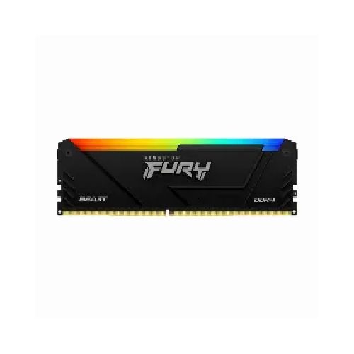 memorias memorias ram dimm ddr4 kingston KF436C18BB2A/16 Memoria Ram Kingston Fury Beast Rgb 16gb Ddr4, 3600 Mhz