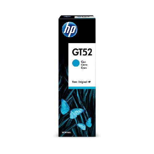 Botella De Tinta Cian Hp Gt52 70ml Original Para Impresoras Smart Tank  