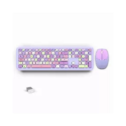 teclados teclado+raton inalambrico acteck AC-935173 Kit Teclado Y Mouse Acteck Creator Chic Colors Mk475 Inalambrico, Usb, Morado