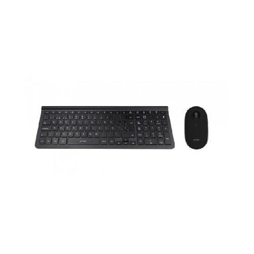 Kit De Teclado Y Mouse Acteck Creator Edge Mk675 Slim, Inalambrico, Usb, Negro  