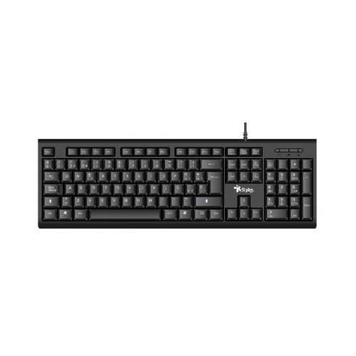 Kit Teclado Y Mouse Stylos Stpktm4b, Usb, Color Negro  