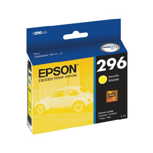 CONSUMIBLES E INSUMOS TINTA PARA IMPRESORAS EPSON T296420-AL Cartucho De Tinta Epson T296420 Original, Amarillo, 4 Ml