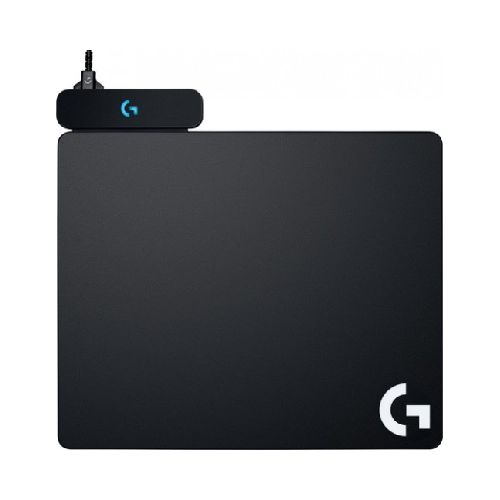 Mousepad Logitech G Powerplay, Funcion De Cargador Inalambrico, 2 Superficies, Tela/rigida, 344 X 321mm, Compatible Con Mouse Powerplay, Color Negro  