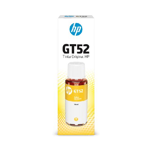 Botella De Tinta Amarilla Hp Gt52 70ml Original Para Impresoras Smart Tank  