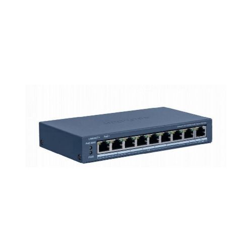 Switch Hikvision 8 Puertos Poe+, Monitoreable, 8x 100 Mbps Poe+, 1x 1000 Mbps Uplink, 60w  