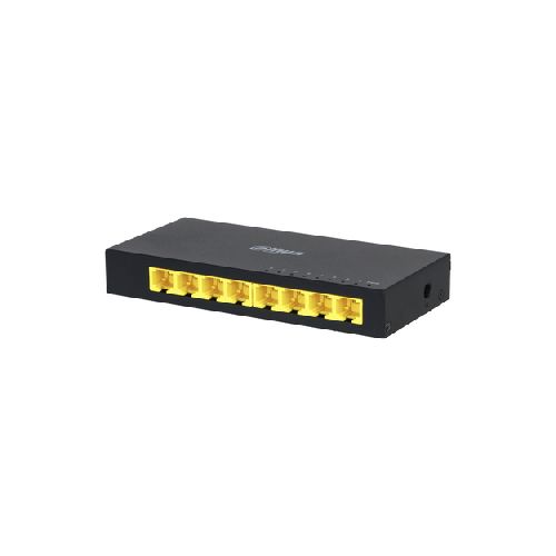 REDES SWITCH DAHUA DH-PFS3008-8GT Switch Dahua Technology Access Dh-pfs3008-8gt No Administrado, L2, Rj-45 8, Gigabit Ethernet (10/100/1000), Negro