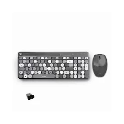 teclados teclado+raton inalambrico acteck AC-935180 Kit Teclado Y Mouse Acteck Creator Chic Colors Mk470 Inalambrico, Usb, Gris