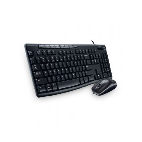 Combo Teclado Multimedia Y Mouse Logitech Mk200, 8 Teclas Multimedia, Usb 2.0, Negro  