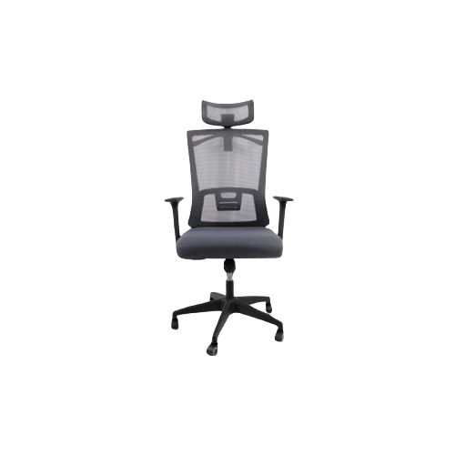 Muebles varios sillas de oficina modamob MC103G (sin Caja) Silla Gerencial Modamob Kioto, Gris/negro, Reposabrazos, 5 Llantas, Piston De Altura, Perchero En Cabecera, Granel