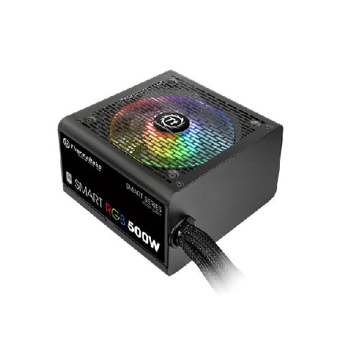 Fuente De Poder Thermaltake Smart 500w 80 Plus, Ventilador 120mm, Rgb, Atx, Pfc Activo  