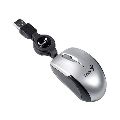 Mouse Genius Micro Traveler V2 Optico, Usb Tipo, Color Plata  