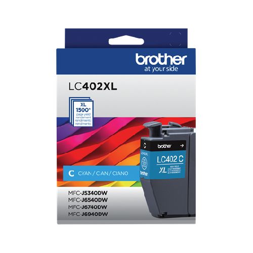 CONSUMIBLES E INSUMOS TINTA PARA IMPRESORAS BROTHER LC402XLCS Cartucho De Tinta Brother Lc402xlcs Original, Cian, Alto Rendimiento (xl)