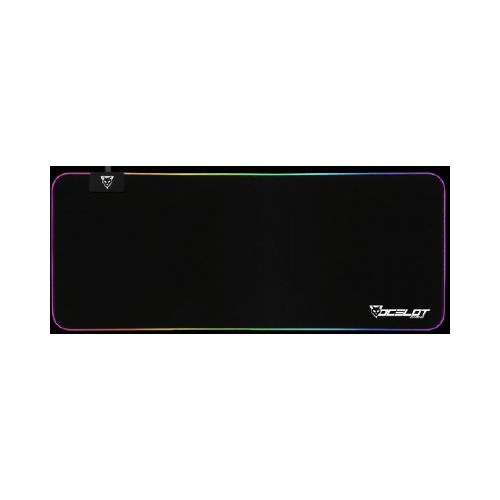 Mousepad Ocelot Gaming Ompxl01 Led Si, Negro  