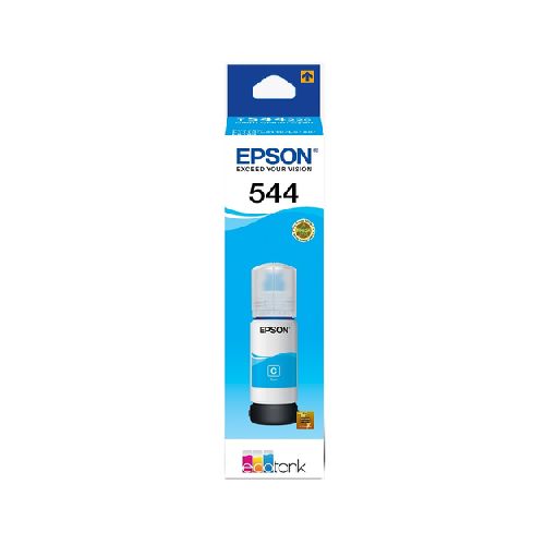 Botella De Tinta Epson T544 Original Si, Cian, 70 Ml  