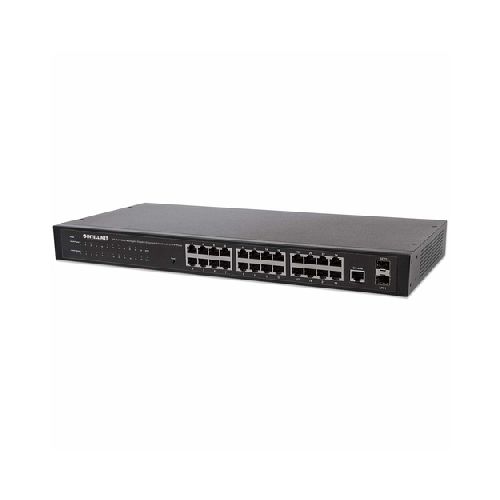 REDES SWITCH INTELLINET 560917 Switch Intellinet Gestionado, Rj-45 24, Gigabit Ethernet (10/100/1000), 1u, Negro