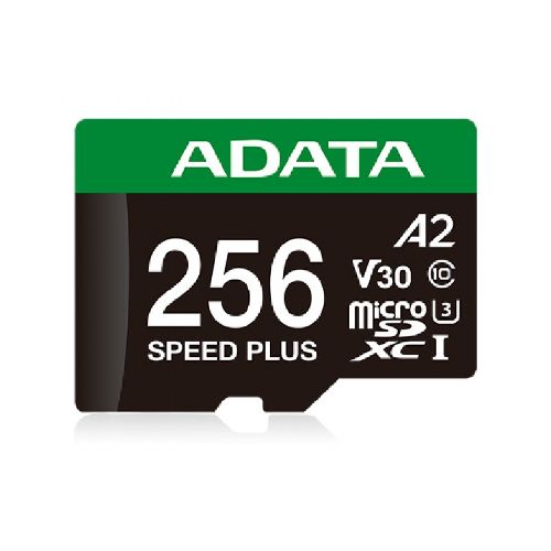 Memoria Micro Sd Adata Speed Plus, 256 Gb, Velocidad 180 Mb/s, Class 10  