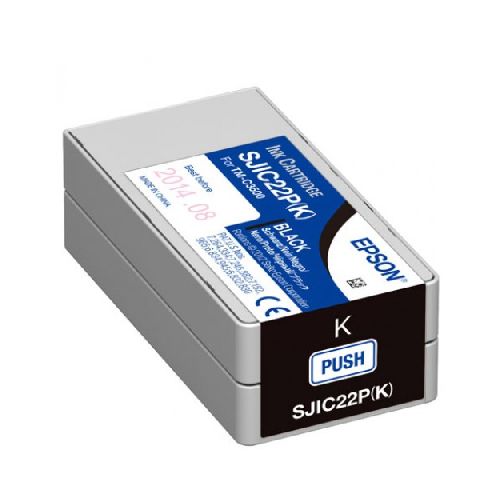 CONSUMIBLES E INSUMOS TINTA PARA IMPRESORAS EPSON C33S020577 Cartucho De Tinta Epson Sjic22p Original, Negro