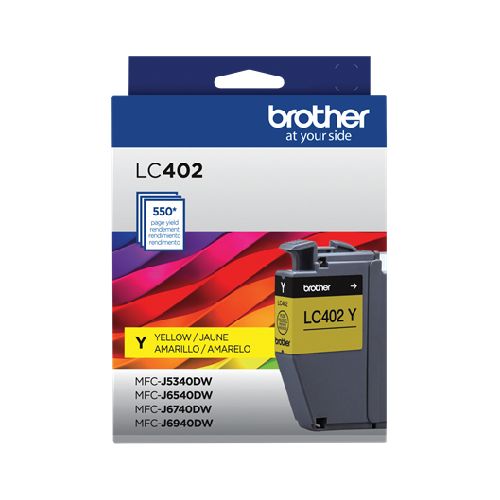 CONSUMIBLES E INSUMOS TINTA PARA IMPRESORAS BROTHER LC402YS Cartucho De Tinta Brother Lc402ys Original, Amarillo, Rendimiento Estándar