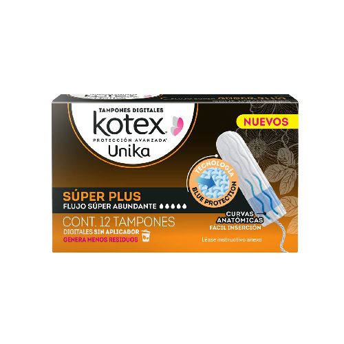 TAMPONES DIGITALES  SUPER PLUS  KOTEX  12.0 - PZA - Tienda | Calimax en linea