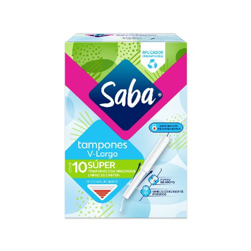 Tampones  Estilos Super  Saba  10.0 - Pza - Tienda | Calimax en linea