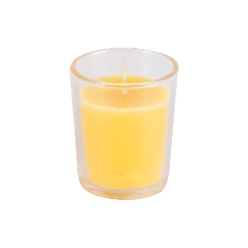 Vaso De Vidrio Votivo Amarillo  