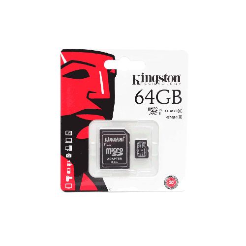 Memoria micro SD Kingston clase 10.  