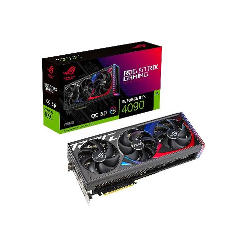 Asus Tarjeta de Video RTX4090 Rog Strix OC 24GB Gaming