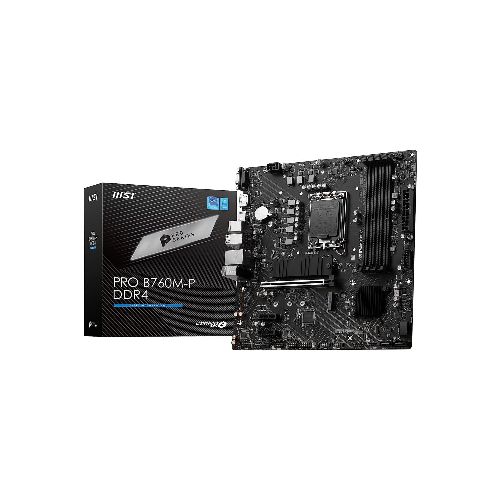 MSI Tarjeta Madre PRO B760M-P DDR4 Micro-ATX