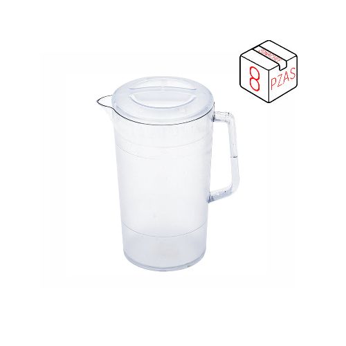 Jarra Riviera Texturizada de 64 oz Policarbonato Caja c/8 pzas Tcp  