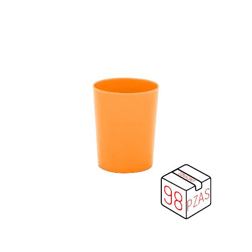 Vaso Kinder de 8 Oz/240 ml Polipropileno Naranja Caja c/98 pzas  Tcp  