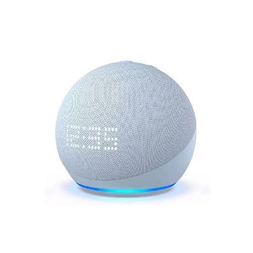 Bocina Inteligente con Alexa Echo Dot 5ta Generación Azul con Reloj