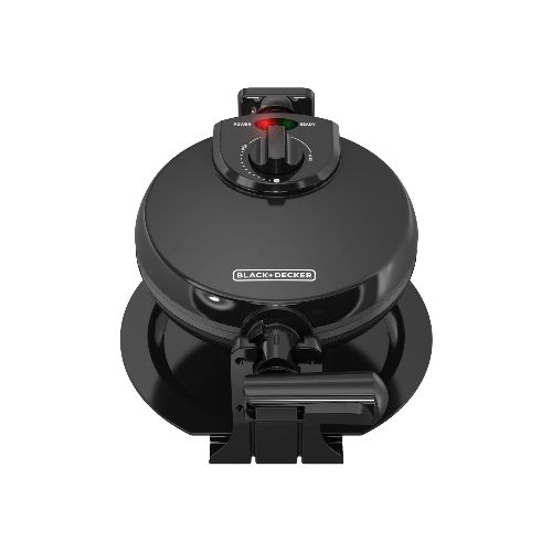 Waflera Giratoria Black+Decker Estilo Belga Negra WM1000B