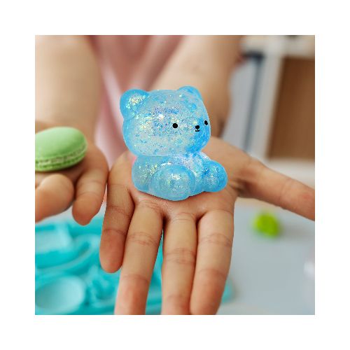 Oso de Slime con Glitter color Azul  