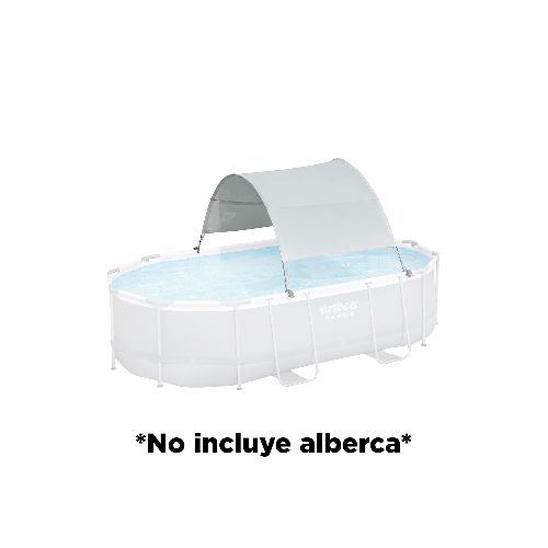 Sombrilla de Dosel de Piscina Redonda, Flowclear  