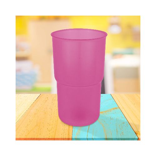 Vaso de Plástico, color Morado, 1000ml  