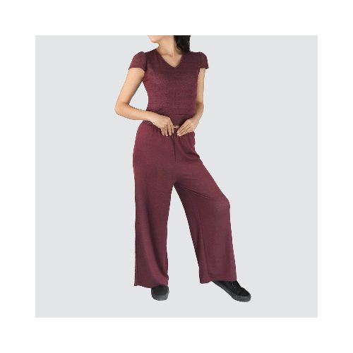 Conjunto de Blusa y Pantalón para Dama, color Vino