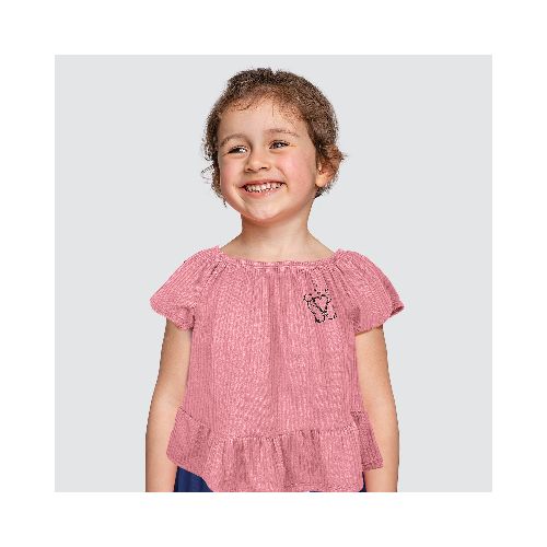 Blusa de Hombros Descubiertos para Niña, color Rosa