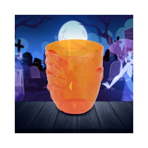 Vaso Zombie de Plástico Naranja  