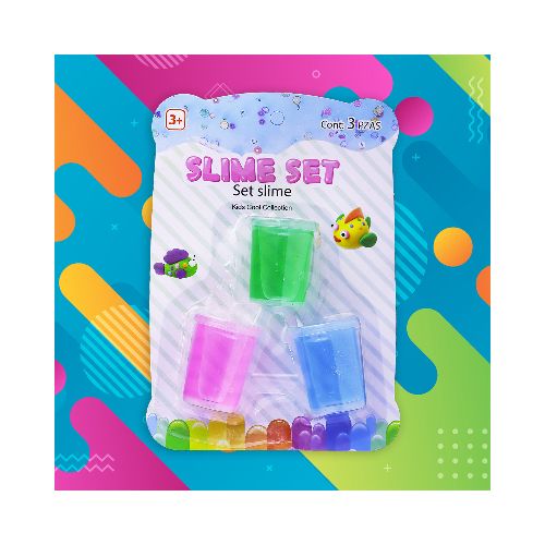 Set de 3 Frascos de Slime  