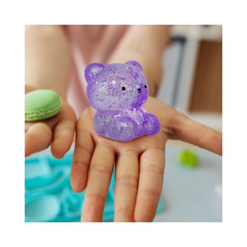 Oso de Slime con Glitter color Morado  