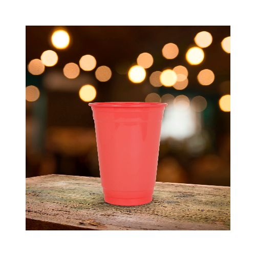 Vaso de Plástico para Fiesta, Color Rosa, 40 pzas, 470ml  