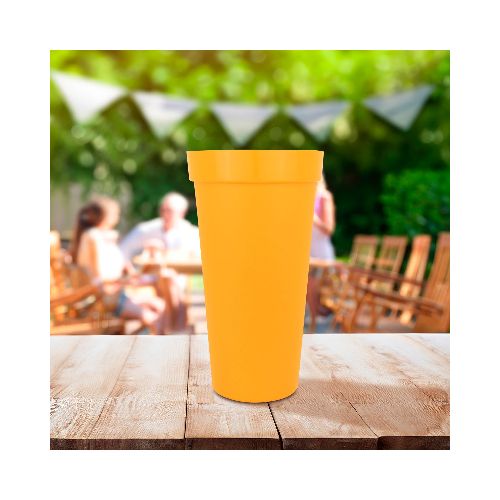 Vaso de Plástico Inkanto color Naranja  