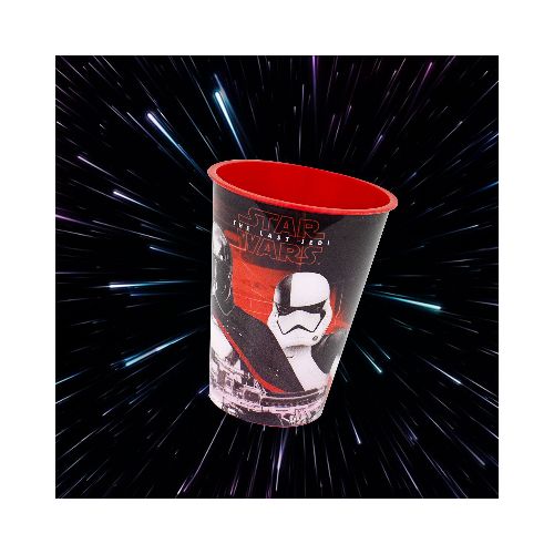 Vaso de Plástico Star Wars Episodio VIII color Rojo 500ml.  