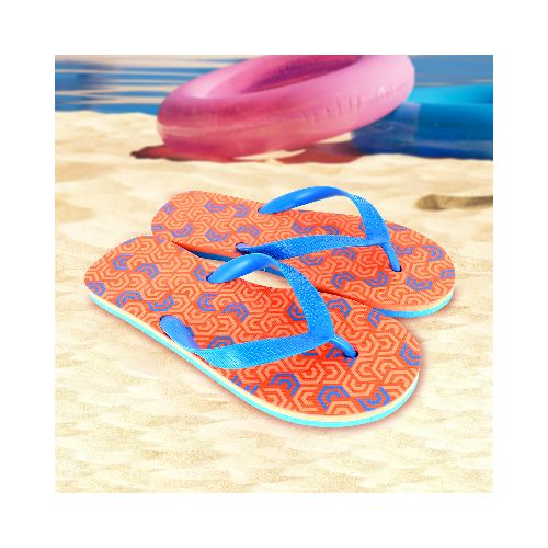 Sandalias color Naranja con Azul para Hombre