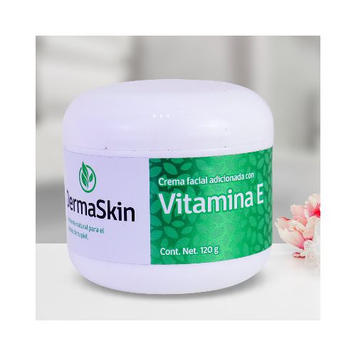 DermaSkin, Crema Facial Adicionada con Vitamina E  