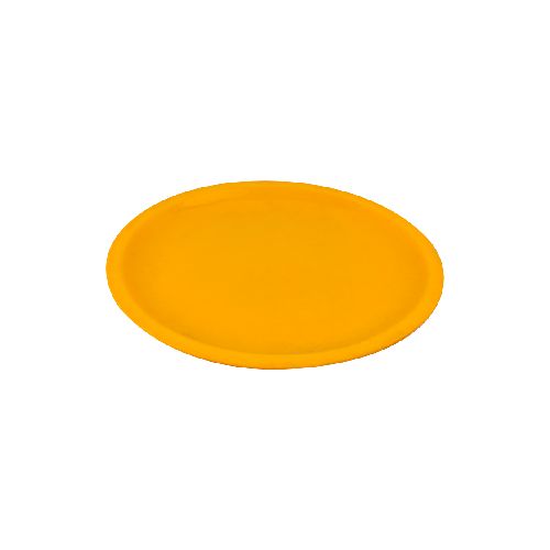 Plato Trinche Redondo 22cm color Amarillo  