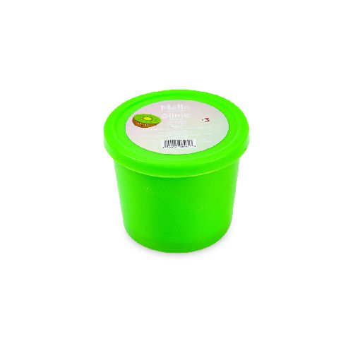 Slime Color Verde con Confeti Metálico 80g  