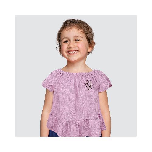 Blusa de Hombros Descubiertos para Niña, color Lila